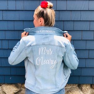 Personalized denim / jean jacket